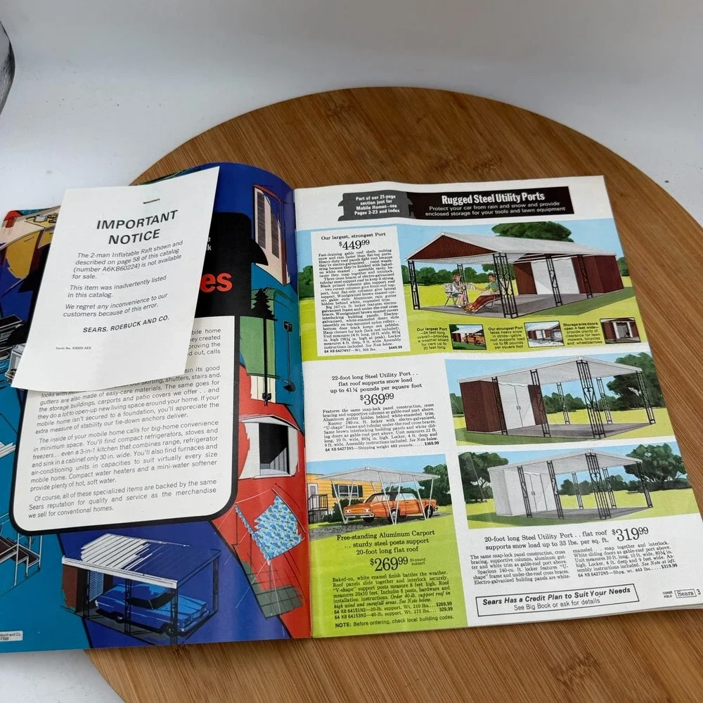 Accessories for Mobile Homes RV and Camping 1973 Sears Catalog
